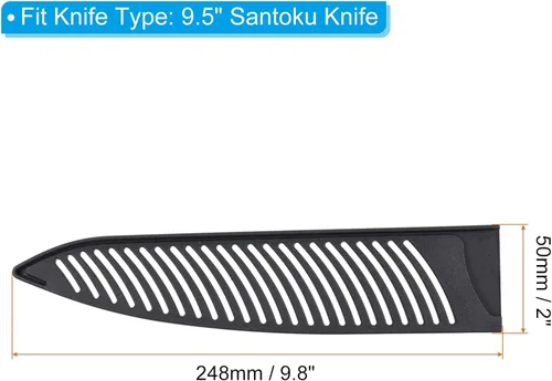 Miniatura 2 de PATIKIL Fundas de seguridad PP para cuchillo de chef de 9.5 pulgadas, paquete de 2 cuchillos, protector de cuchillos, protector de cuchillas, funda