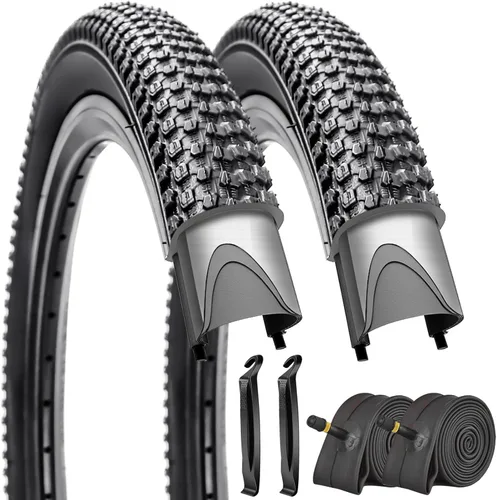 Paquete de 2 neumáticos de bicicleta de 14/16"/18"/20"/26"x2.125" con o sin tubos interiores 14/16/18/20x1.75/1.95/2.125 AV 1.260 in válvulas