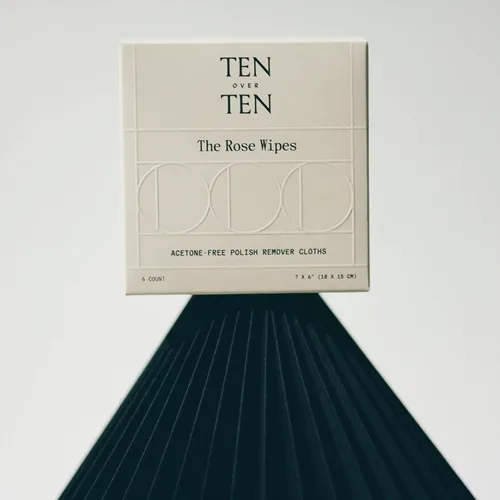 Miniatura 3 de tenoverten - The Rose Wipes - Paños quitaesmalte de uñas sin acetona Cuidado de uñas limpio, natural y no tóxico (1 caja, 6 toallitas)