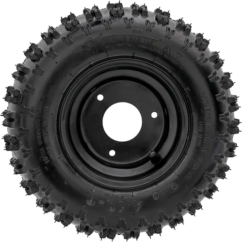 Miniatura 3 de Paquete de 2 neumáticos sin cámara 4.10-6 con llantas de 6 pulgadas para Go Kart, ATV, Quad, Mini Bike, Scooter, Drift Trike, Cortacésped, Tractor