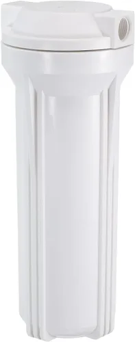 MECCANIXITY Carcasa de filtro de agua 10 "Sistema de filtración para toda la casa Puerto de entrada/salida de 1/2 pulgada para cocina blanco