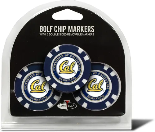 Miniatura 39 de Team Golf NCAA - Marcadores para pelotas de golf tamaño de ficha de póquer con marcadores de doble cara esmaltados más pequeños
