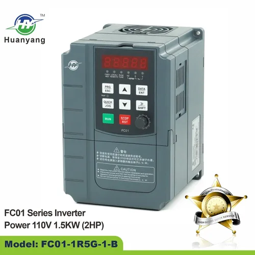 Miniatura 2 de Huanyang VFD, de una a 3 fases, variador de frecuencia, 1.5kW 2HP, entrada de 110V CA para control de velocidad de motor, serie FC