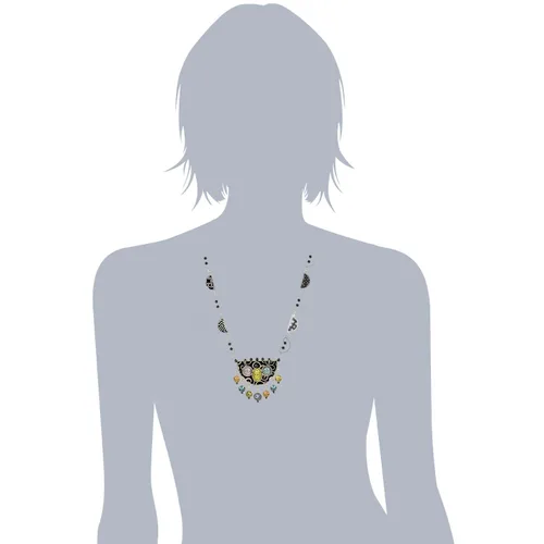 Miniatura 2 de Artazia Black N White collares con acentos n2711Pastel