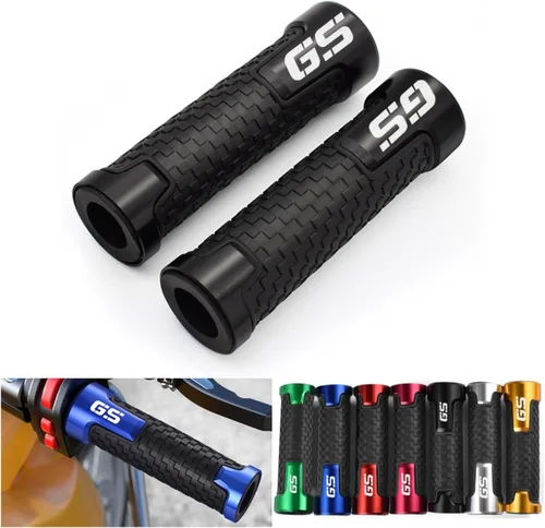 Miniatura 3 de Empuñaduras de manillar de motocicleta de goma de aluminio para BMW R1200GS LC R 1200 GS R1250GS F650GS F800GS F850GS F850GS F850GS agarre de Negro