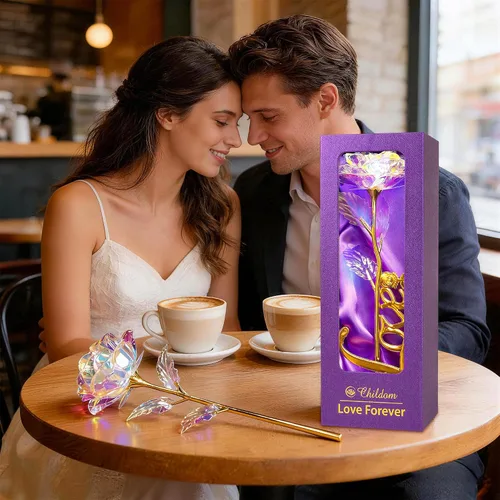 Miniatura 6 de Esta rosa con los colores del arcoíris y una base con la palabra Love es un regalo único para cumpleaños o Día de la Madre para madres, futuras