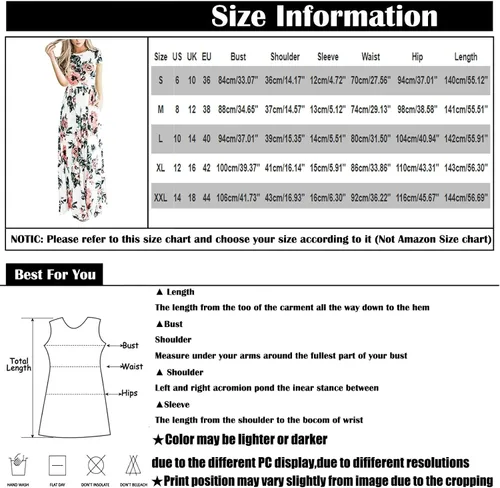 Miniatura 5 de Vestidos de primavera para mujer, vestidos de verano con cuello redondo y estampado floral