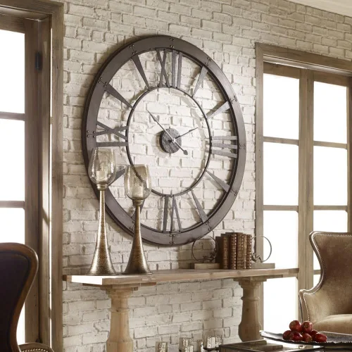 Miniatura 4 de Reloj de pared Uttermost Ronan, Metal, L, 120.00 volts