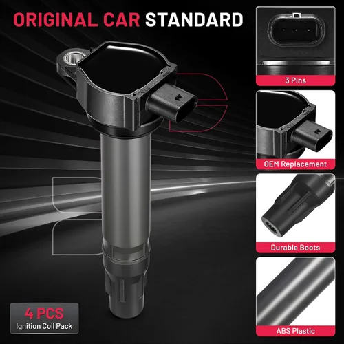 Miniatura 2 de BDFHYK Paquete de bobinas de encendido UF557 compatible con Jeep Patriot 2007-2017 Jeep Compass 2009-2020 Dodge Journey Caliber Avenger Chrysler 200