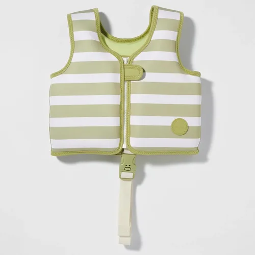 SUNNYLiFE Chaleco de natación - Fabricado con neopreno más una cremallera frontal segura y desarrolla confianza en el agua. Chaleco de natación para