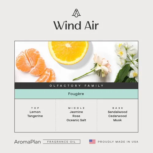 Miniatura 3 de AromaPlan Hotel Scents Wind Air, 5 onzas líquidas (148ml), aceite difusor de aroma y fragancia de hotel de lujo para el hogar, aceite difusor
