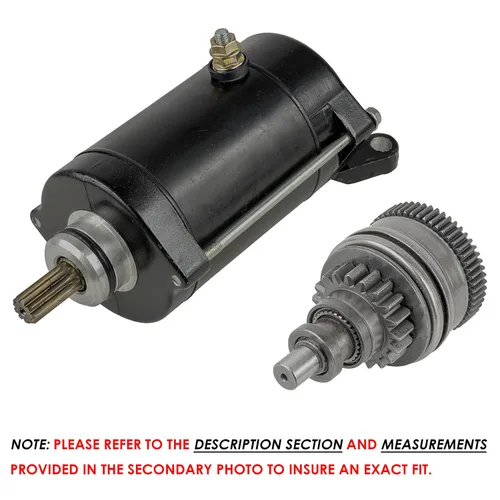 Miniatura 4 de Caltric Motor de arranque y accionamiento Bendix compatible con Yamaha Wave Raider 1100 Ra1100 Waveraider 1995-1996 Jetski