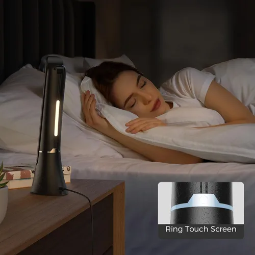 Miniatura 6 de Lámpara de terapia de luz, luz LED de 10000 LUX sin rayos UV, luz de sol de espectro completo, luz de estado de ánimo, lámpara de escritorio