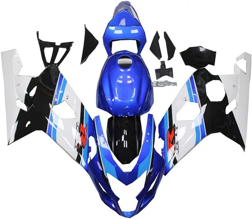 Miniatura 28 de Carenado completo de plástico blanco brillante para Suzuki 2004 2005 GSXR 600 750 inyección ABS nuevo Aftermarket Kit Kit de carrocería 04 05 10