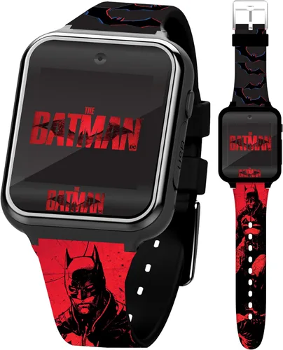 The Batman Kids Smartwatch – Pantalla táctil interactiva con juegos, cámara, calculadora y rastreador de actividad física – 10 caras de reloj y