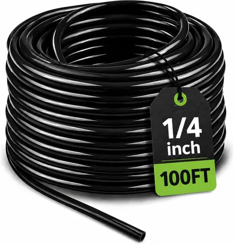 Miniatura 10 de Bonviee Tubo de riego de 1/2 pulgada con 4 paquetes de conectores de 6 vías, tubo de riego por goteo de 50 pies ideal para sistema de riego