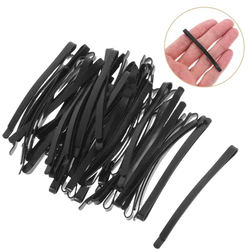 Miniatura 8 de COHEALI 50 horquillas negras para el cabello, pinzas de metal de 2.36 pulgadas a granel, horquillas antideslizantes profesionales para mujeres