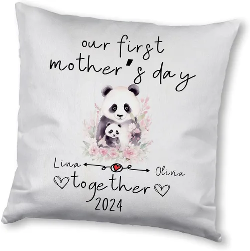 Miniatura 6 de Mother's Day Panda, Personalised Pillow Case Decor for Home, Present for Mom, Grandmother, for Her