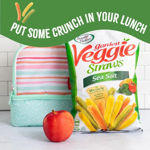 Miniatura 6 de Sensible Portions Garden Veggie Straws, queso cheddar, 5 onzas (paquete de 12)