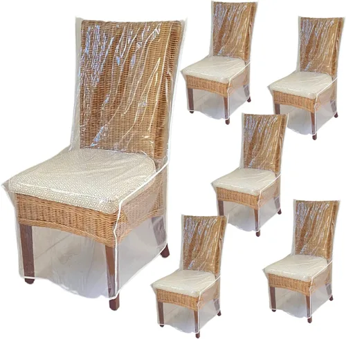 Miniatura 11 de Evelots - Funda de sofá biplaza de plástico transparente - Funda de vinilo gruesa y resistente de 2 asientos para proteger contra los arañazos