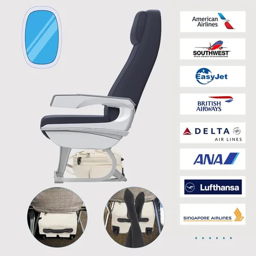 Miniatura 2 de KROSER Maleta de mano para debajo del asiento, multifuncional, 16 pulgadas, ligera, para mujer, Beige