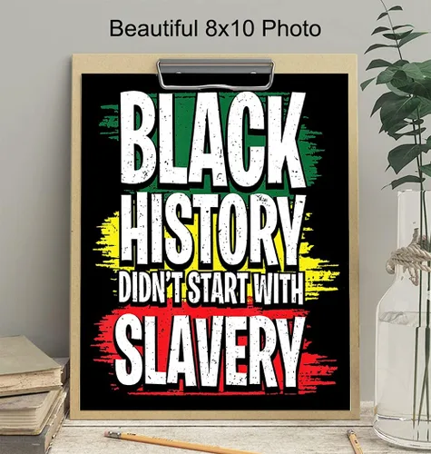 Miniatura 4 de Black History - Arte de pared afroamericano para hombres y mujeres, regalos afroamericanos, orgullo negro, cultura histórica BLM, bandera afro BLM