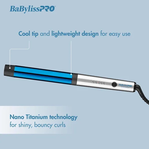 Miniatura 6 de BabylissPRO Nano Titanium Professional Curling Wand For All Hair Types, Reaches 430 Degrees For Long Lasting Curls