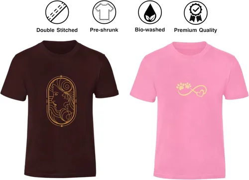Miniatura 2 de TARI Camiseta casual de algodón de primera calidad para mujer, suave, cómoda, bonitos diseños gráficos