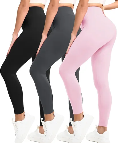 Miniatura 16 de Natural Feelings Buttercloud - Paquete de 3 leggings para mujer, cintura alta, pantalones de yoga suaves como la mantequilla, para uso diario