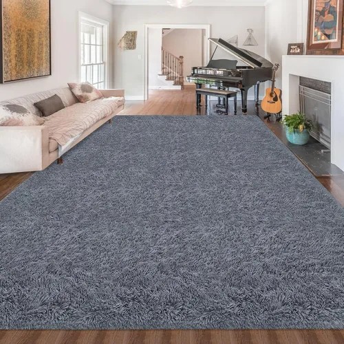 Miniatura 29 de Alfombras verdes para dormitorio de niños: alfombra de pasillo lavable de 2x6, alfombras pequeñas antideslizantes, esponjosas, suaves, peludas