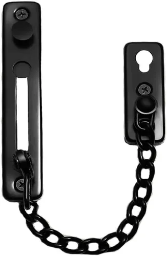Miniatura 4 de Cadena de puerta de seguridad 304 Puerta de fundición de acero inoxidable Cerradura montada en superficie Acabado cepillado (estilo B)