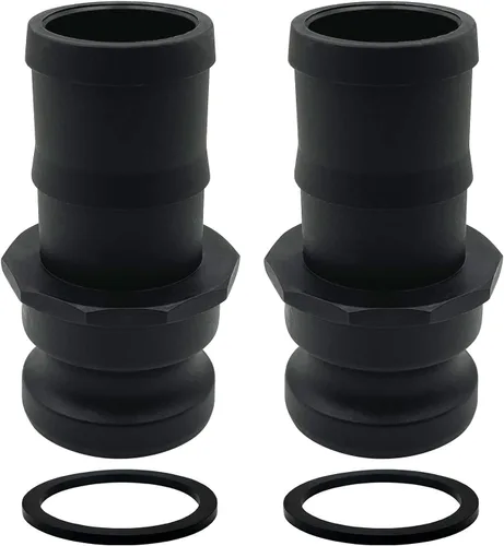 Miniatura 14 de 2 piezas de accesorios Camlock de plástico de polietileno C-200 de 2 pulgadas, tipo C, acoplamientos estándar de bloqueo de leva, accesorios