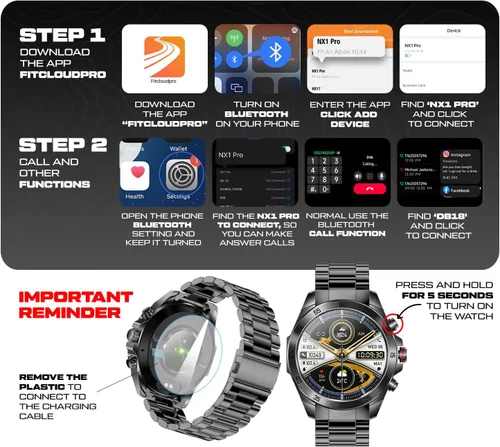 Miniatura 8 de ALPHAGEAR Commander - Reloj inteligente militar táctico para hombre, batería de 12 días, pantalla AMOLED, llamadas Bluetooth