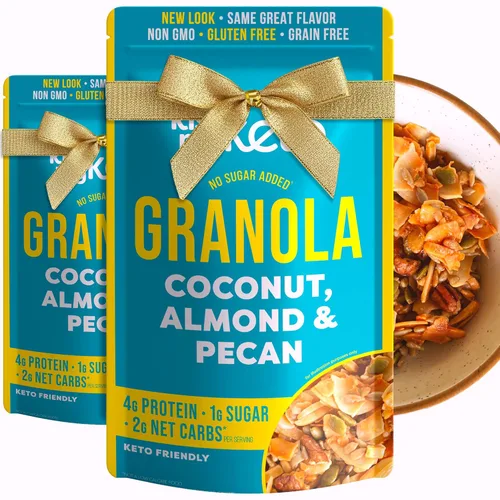 Miniatura 15 de Kiss My Keto Cereal de granola – Granola de coco y almendras pecanas Keto Granola baja en carbohidratos (0.07 oz neto) Granola baja en azúcar