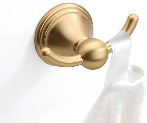 Miniatura 15 de Asidrama Ganchos para toallas de baño, ganchos de bronce aceitado para cocina, ducha, puerta de pared, exquisitos ganchos para bata y toallas, Oil