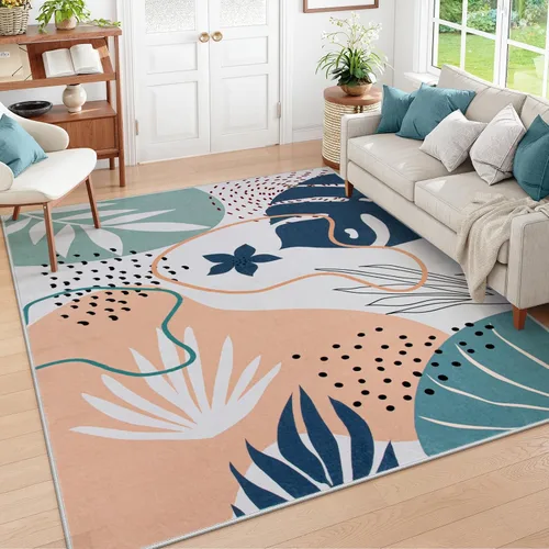 Miniatura 8 de Lahome Alfombra de pasillo rosa - Alfombra de 2x7, alfombra antideslizante lavable para baño, alfombra ligera para piso, alfombras para pasillo