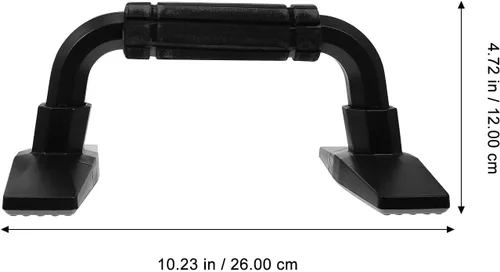 Miniatura 2 de 2pcs barras de flexiones en forma de H soportes de flexión de acero muscular equipo de fitness para el hogar brazo entrenamiento de fuerza