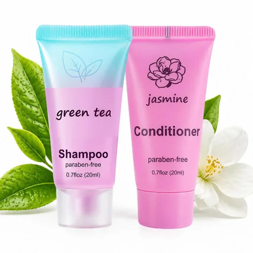Travel Shampoo and Conditioner Bulk 0.7 fl oz (20ml),Shampoo Conditioner Set Travel,Travel Conditioner for Homeless Guests Hotel 10 sets(pack of 20)