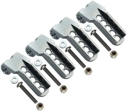 GPM Para Traxxas TRX-4 Trail Defender Crawler piezas de actualización de aluminio ajustable delantero y trasero amortiguador montaje - 4 piezas