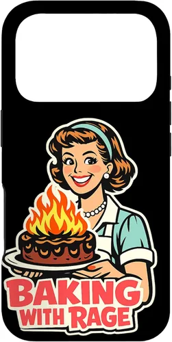 Miniatura 30 de Baking with Rage Retro 1950s Housewife Pop Art Humor Case for iPhone 17