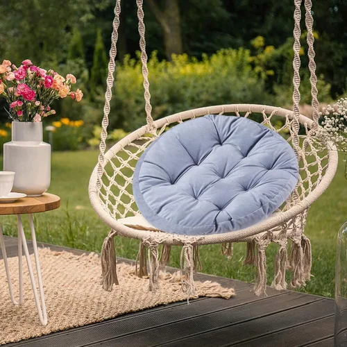 Miniatura 6 de Big Hippo Cojín grande de 22 pulgadas, asiento de pana suave para adultos, soporte de meditación de alto rebote para aliviar la presión en suelos