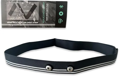 Correa de repuesto para monitor de frecuencia cardíaca compatible con Polar Garmin Tickr Wahoo Coospo - Reemplazo de la correa del monitor de