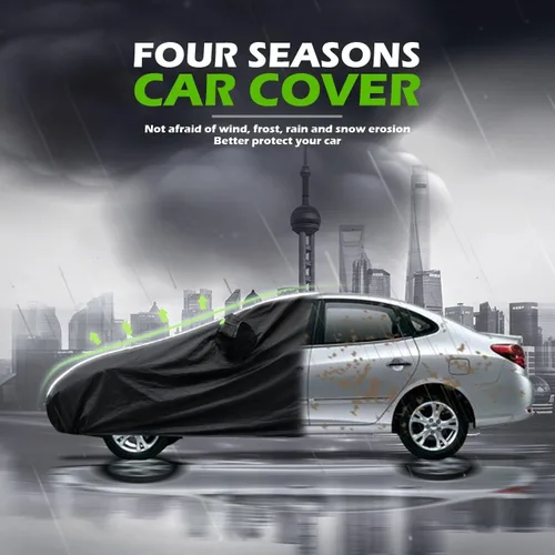Miniatura 4 de DUBOM Car Cover Waterproof for Dacia Sandero 3 Stepway 2020-2023, Waterproof Outdoor Winter Car Covers Breathable Large Cover with Straps Zip B1