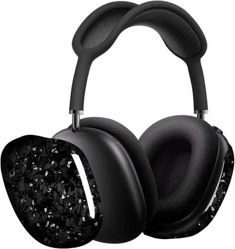 Miniatura 20 de MONOCARBON Funda de fibra de carbono real para AirPods Max (2024/2020), cubierta protectora de grado militar para auriculares Apple Max, único Verde