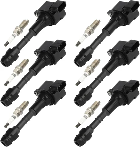 Miniatura 3 de OCPTY Paquete de bobinas de encendido y bujías para Infiniti I35 3.5L/V6 2002-2006 para Nissan Altima 3.5L/V6, 2009-2012 para Suzuki Equator