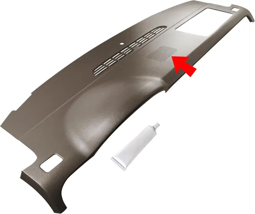 Miniatura 11 de DashSkin - Cubierta para tablero con orificio para altavoz hecha en EE. UU. para automóviles con guantera individual únicamente, sencilla reparación