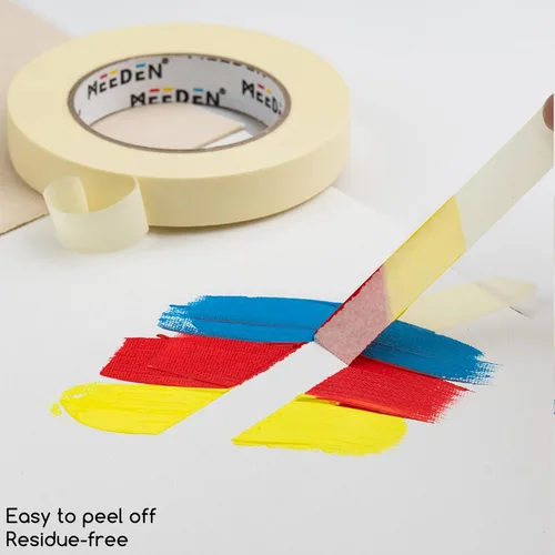 Miniatura 5 de MEEDEN 10 paquetes de cintas blancas para artistas, 0.5 pulgadas con total de 1804.5 pies (1,804.5 ft) de cinta de arte para pintura de artista