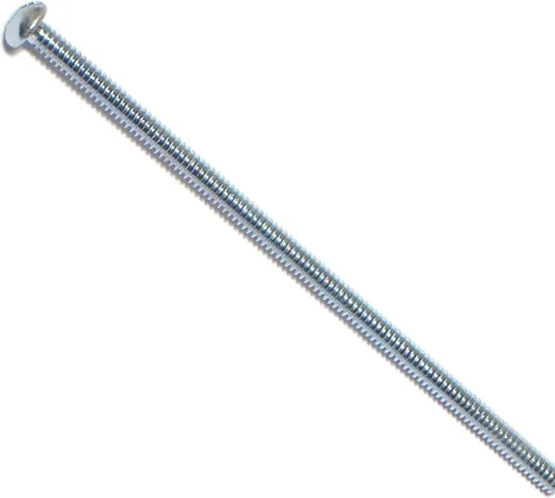 Miniatura 4 de Hard-to-Find Fastener 014973315559 Tornillos de máquina redondos ranurados, 8-32 x 3-1/2, pieza-15, zinc