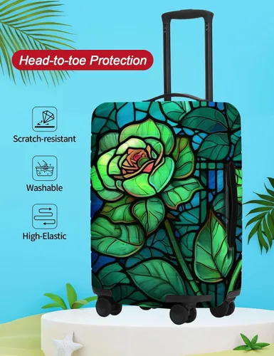 Miniatura 25 de URBEST Funda protectora para maleta, antiarañazos y suciedad, Otoño de vidrieras