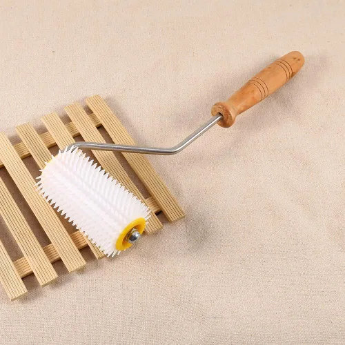Miniatura 6 de Raguso Peine de la abeja de la apicultura, rodillo de aguja de destapado plástico que extrae el equipo de la miel de la miel del rodillo